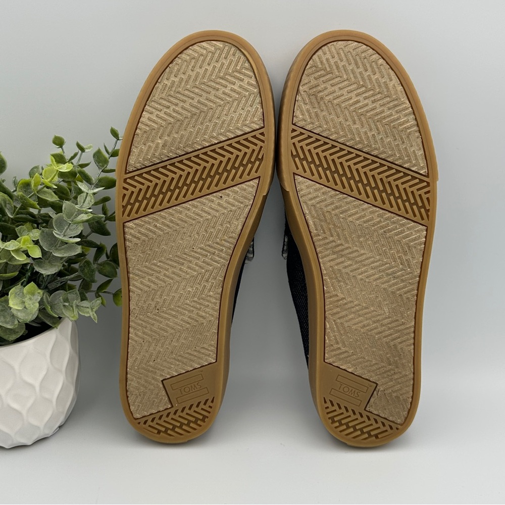 Toms Women’s Sunrise Navy Denim Blue Slip On Mules Size 7.5 - Picture 8 of 10
